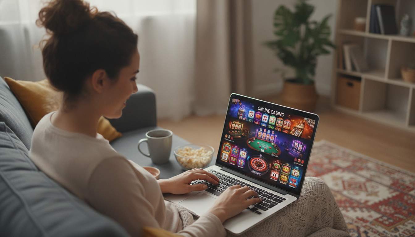 A variety of casino games