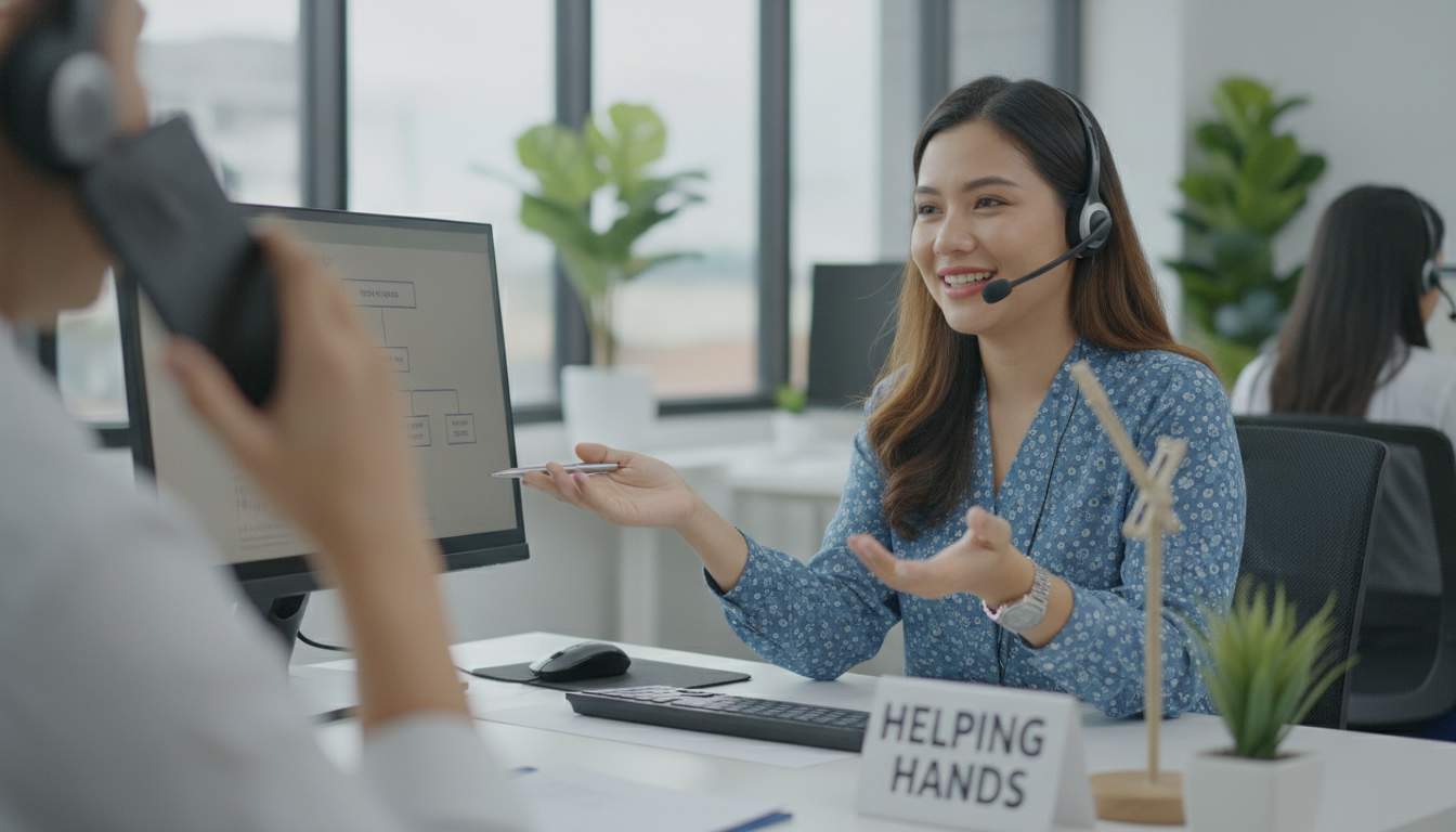 Customer support interaction